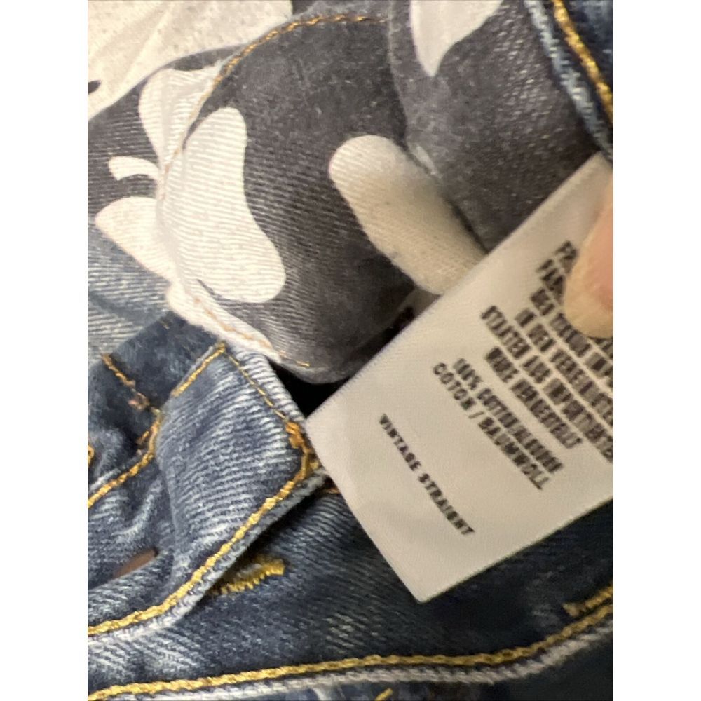 Lucky Brand Men Jeans 36/31 Blue Relaxed Straight‎ Leg Gene Montisano Dungarees - Picture 11 of 11